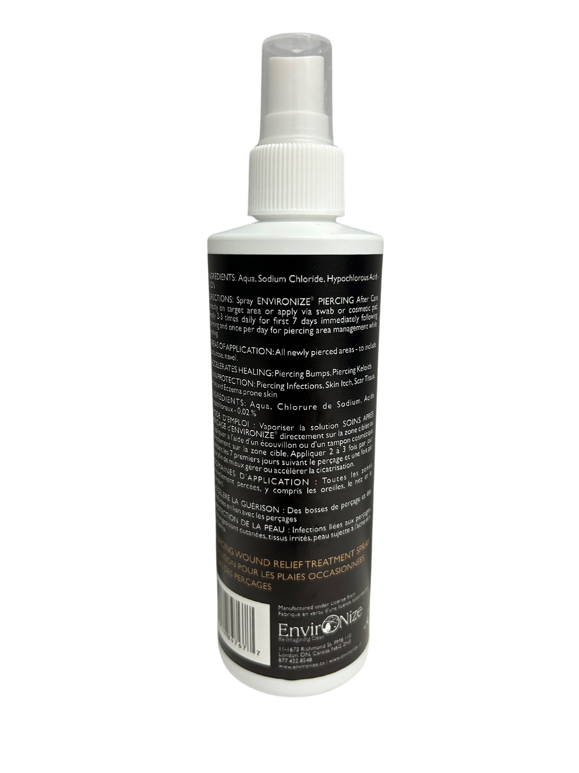 Piercing Aftercare Hypochlorous 225ml Bottle