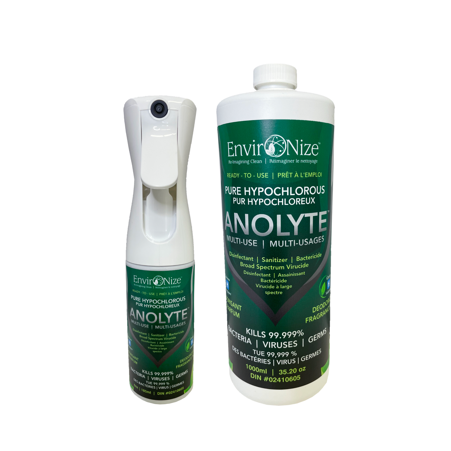 2 Pack Hypochlorous Acid Multi-use Disinfectant