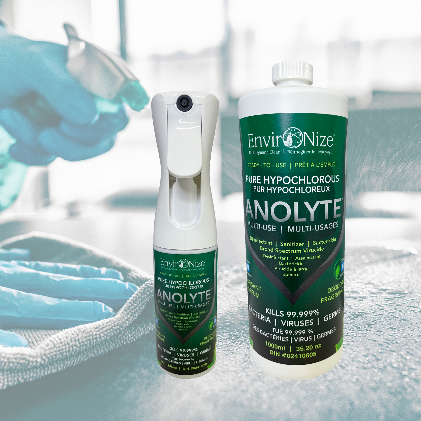 2 Pack Hypochlorous Acid Multi-use Disinfectant