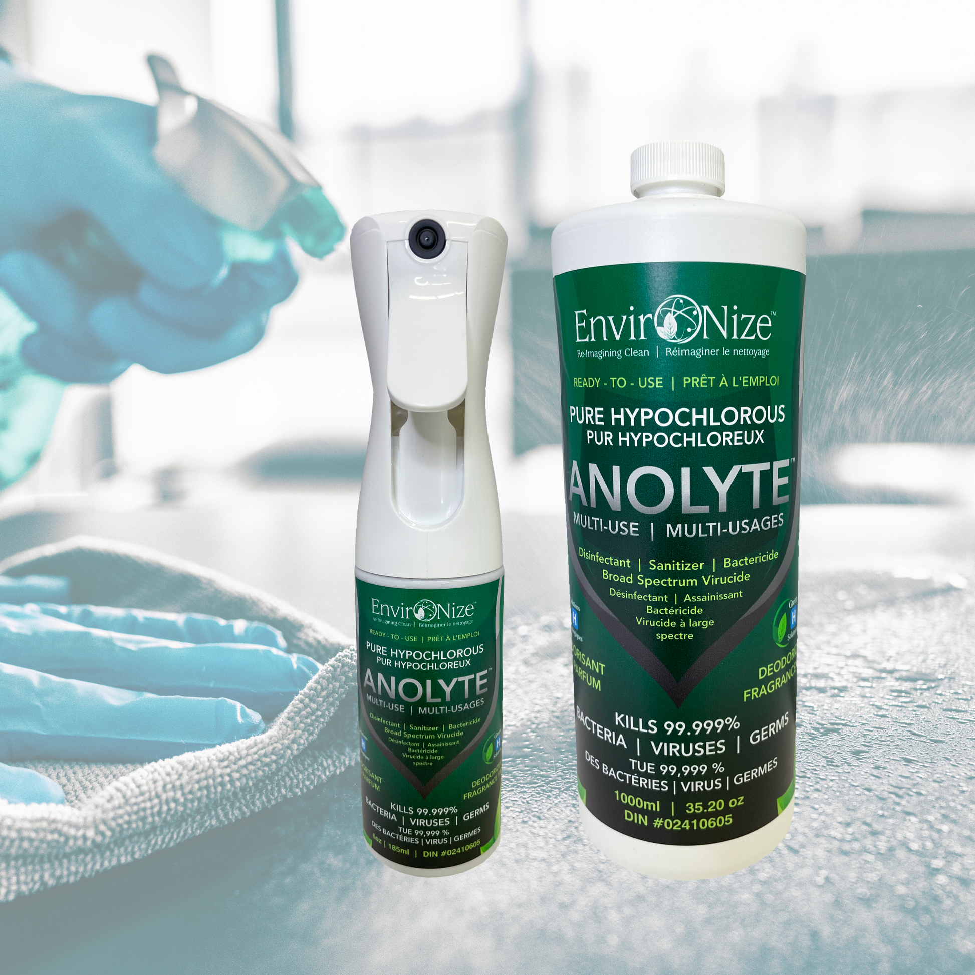 2 Pack Hypochlorous Acid Multi-use Disinfectant