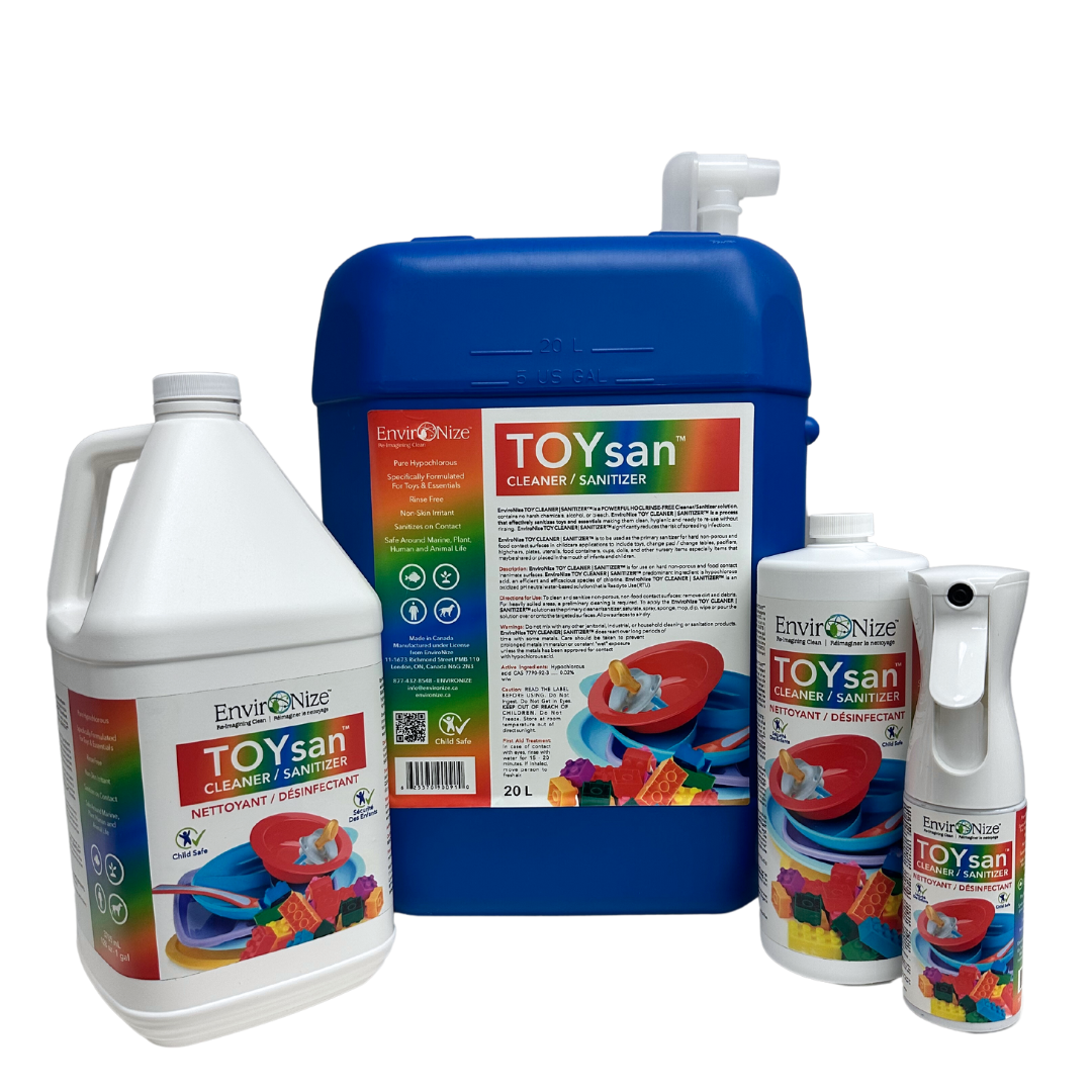 Hypochlorous Acid Toy Sanitizer and Cleaners Canada