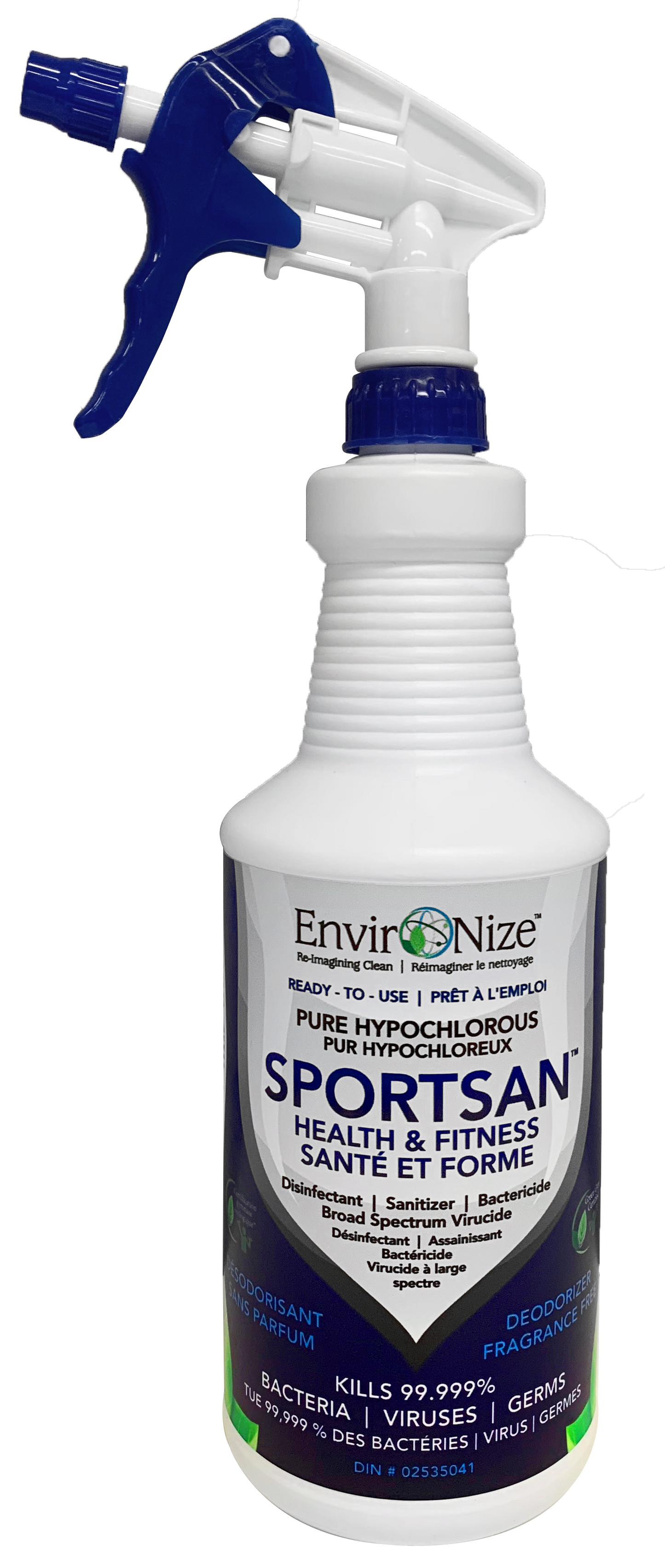 SPORTSAN Hypochlorous Acid Health and Fitness Disinfectant