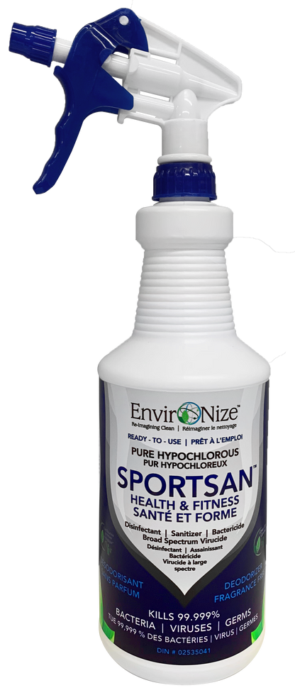 SPORTSAN Hypochlorous Acid Health and Fitness Disinfectant