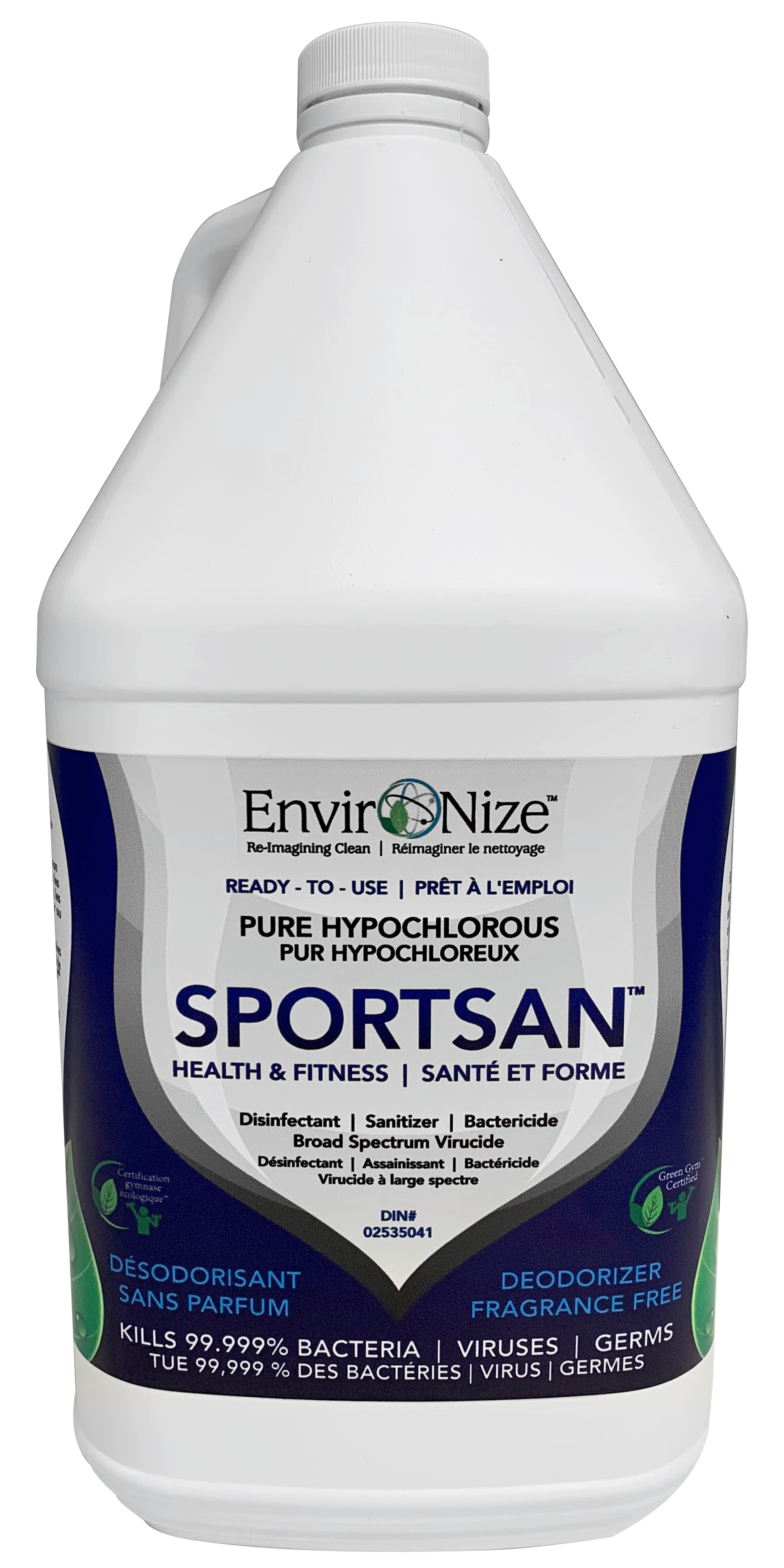 4L SPORTSAN Hypochlorous Acid Health and Fitness Disinfectant