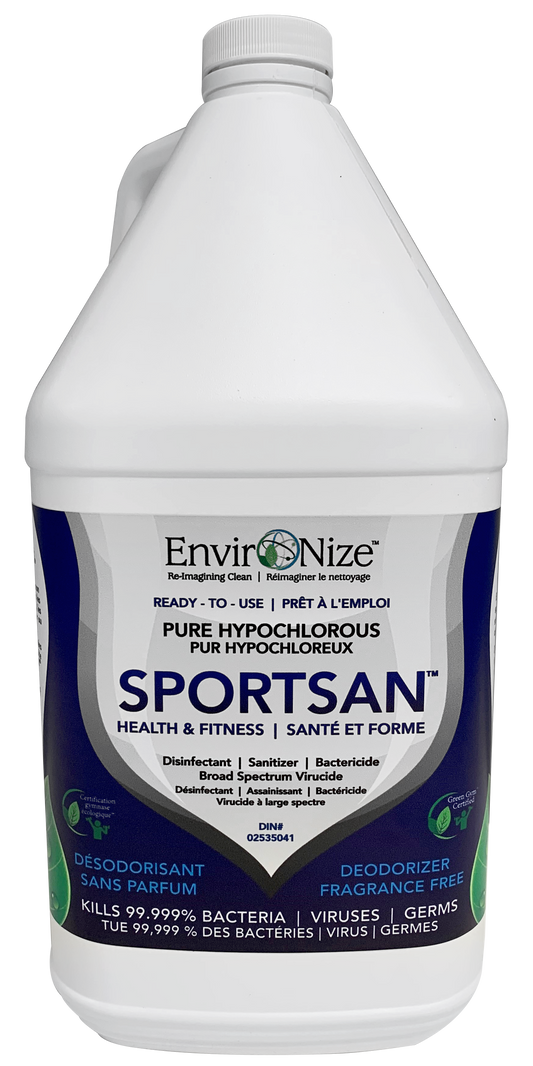 4L SPORTSAN Hypochlorous Acid Health and Fitness Disinfectant